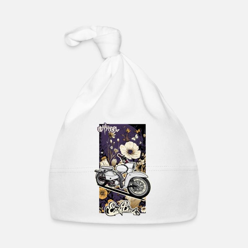 Star (white) // Illustration Organic Baby Cap