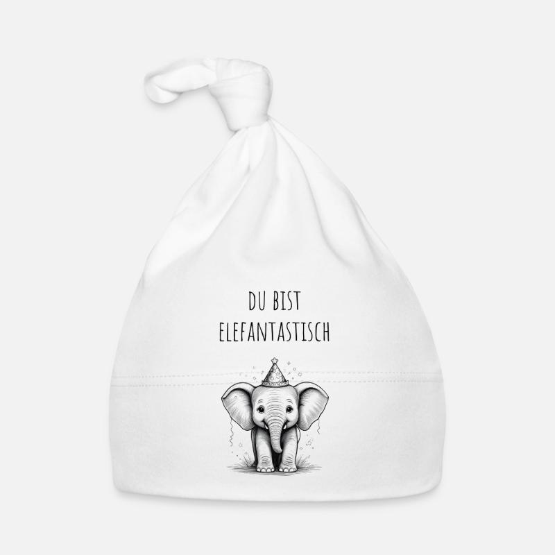 Du bist Elefantastisch Baby Bio-Mütze