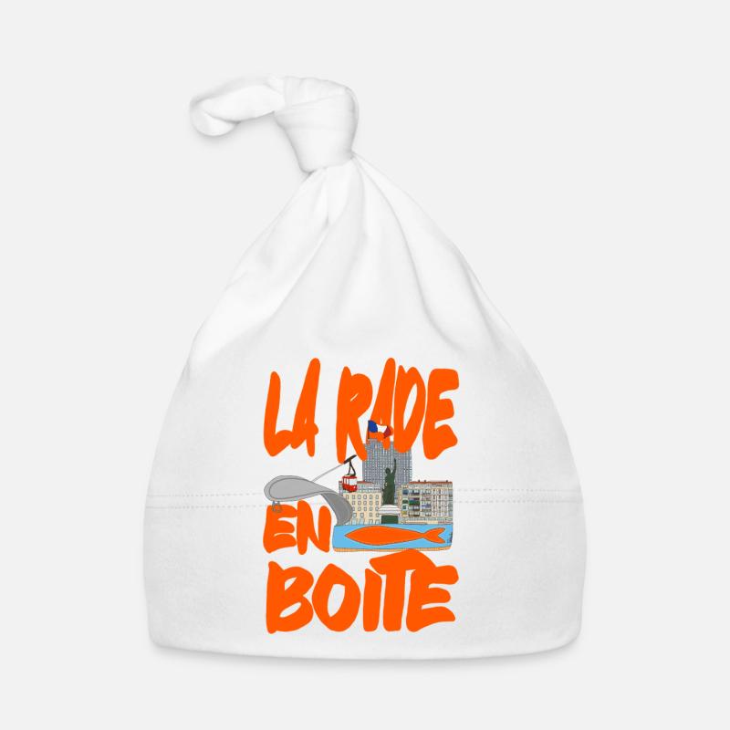 The Toulon harbour in a can! Organic Baby Cap