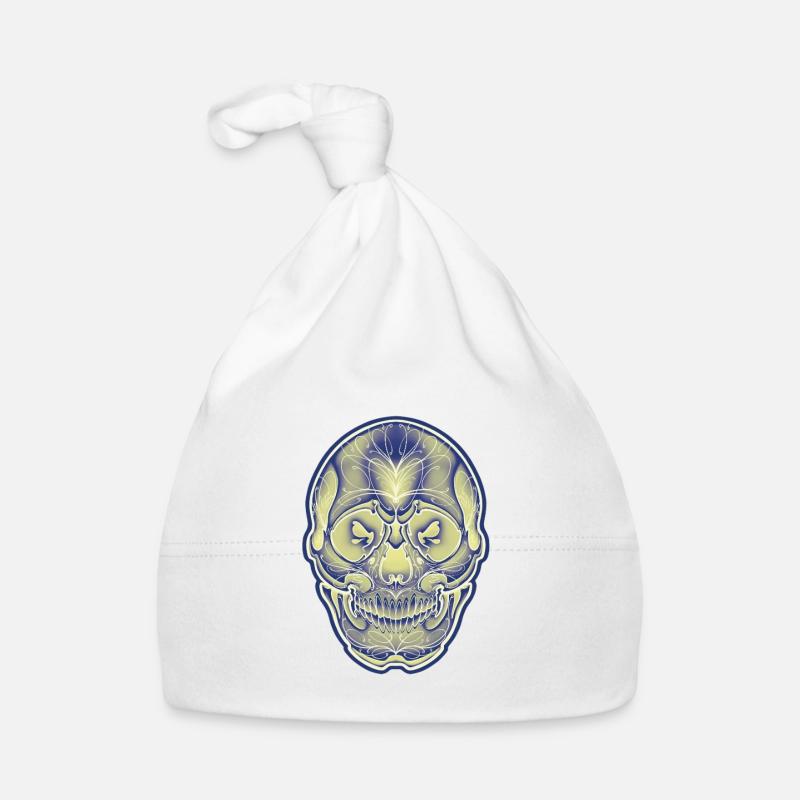 Another colored skull by Owan Organic Baby Cap