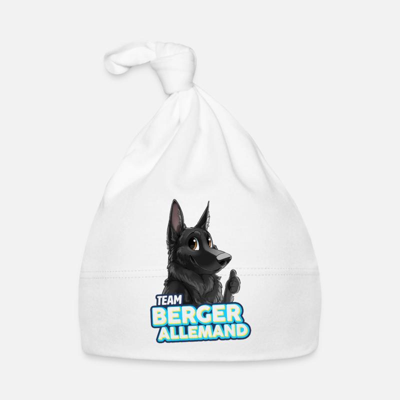 TEAM Deutscher Schäferhund - Schwarz Baby Bio-Mütze