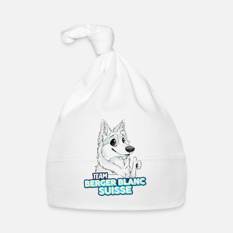TEAM Berger Blanc Suisse Bonnet bio Bébé