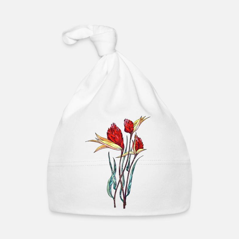 Blumen Baby Bio-Mütze