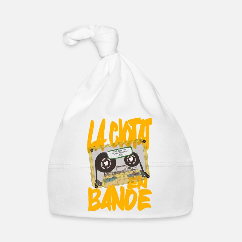 La Ciotat en Bande - Bonnet bio Bébé - blanc