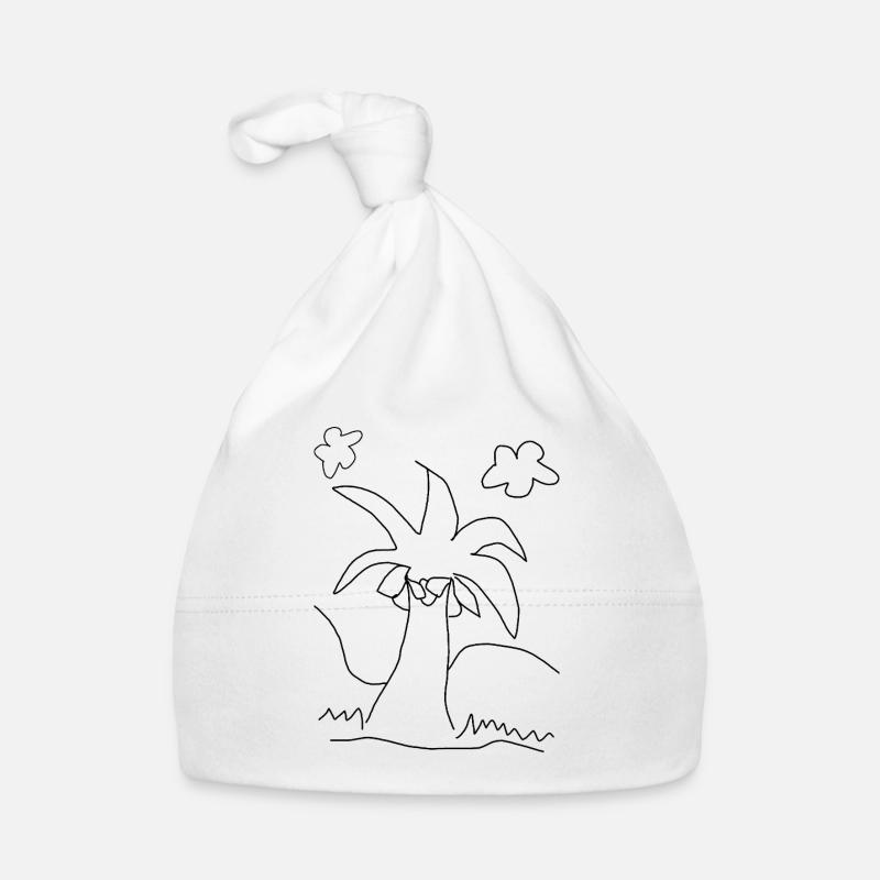 coconut palm Organic Baby Cap