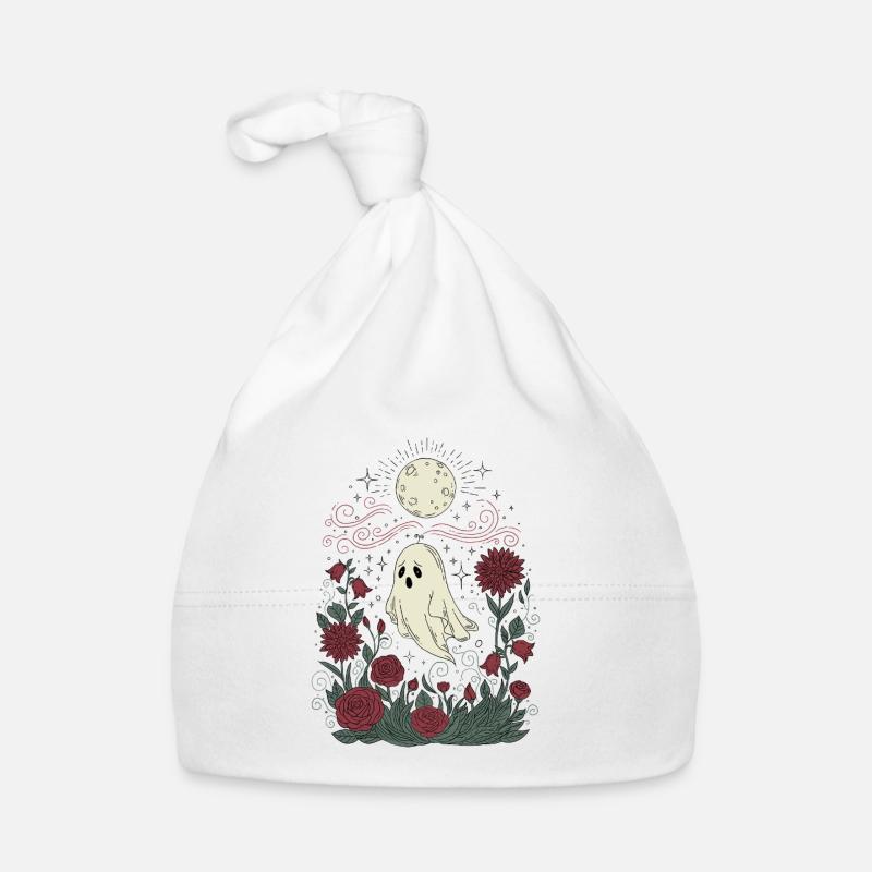 Geist und Blumen unter dem Mond Baby Bio-Mütze