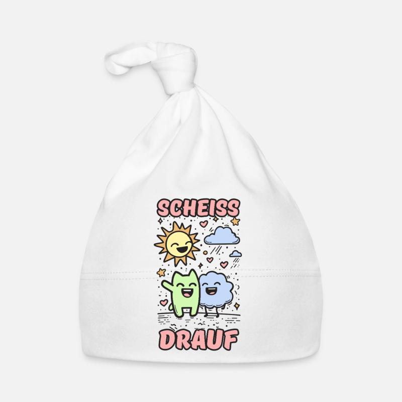 Scheiss drauf Baby Bio-Mütze