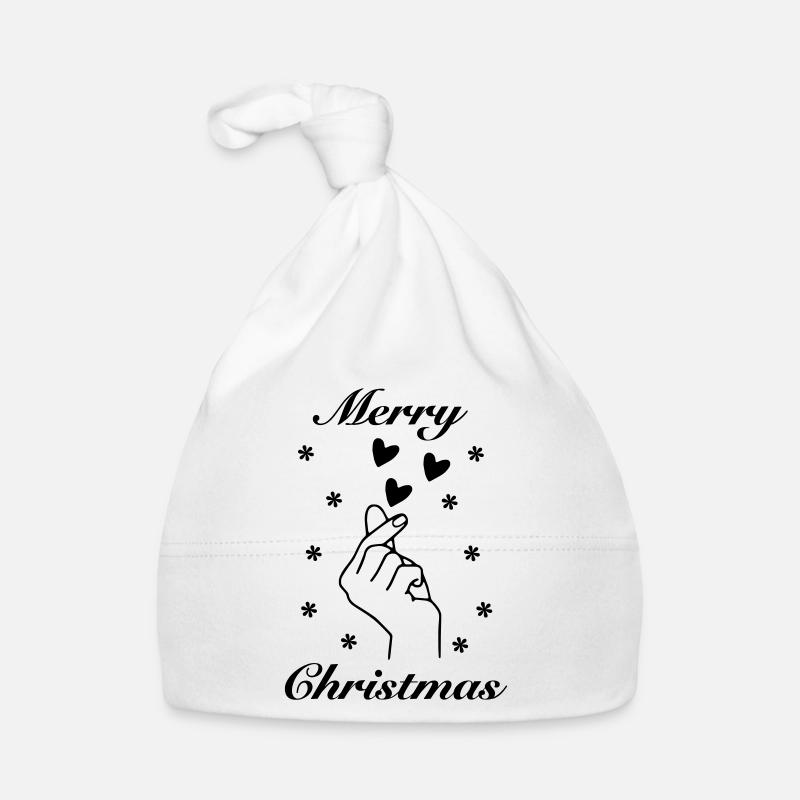 I Love Merry Christmas – Christmas Statement Organic Baby Cap