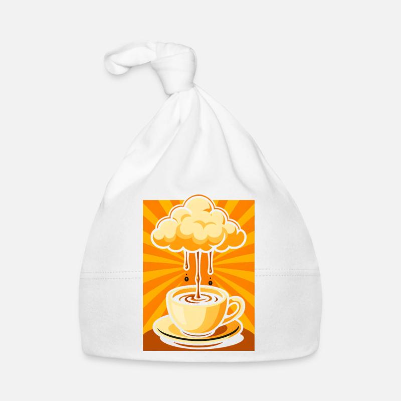 Surreal Cloud Coffee Burst Organic Baby Cap
