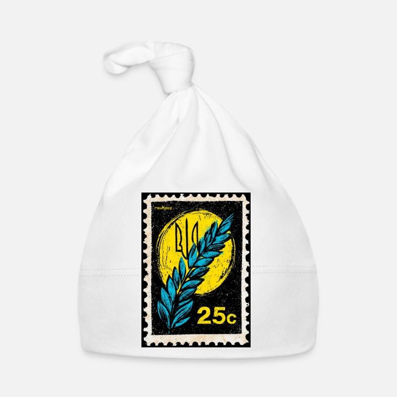Stamp with wheat from Ukraine Organic Baby Cap