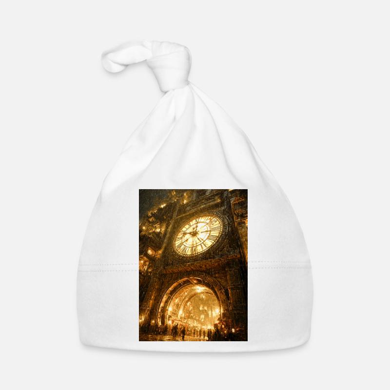 Vergoldeter Clockgate-Bogen Baby Bio-Mütze