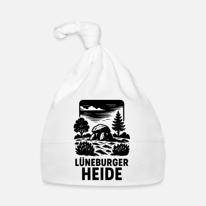 Lüneburger Heide  - Baby Bio-Mütze - Weiß