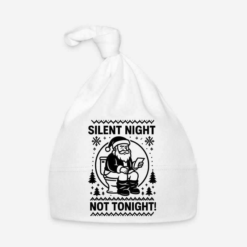 Silent night not tonight Organic Baby Cap