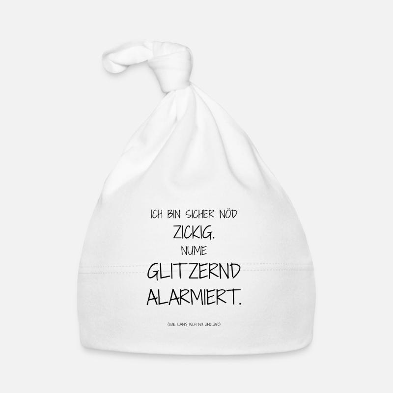 Statement-Design – Ironie trifft Alltag Baby Bio-Mütze