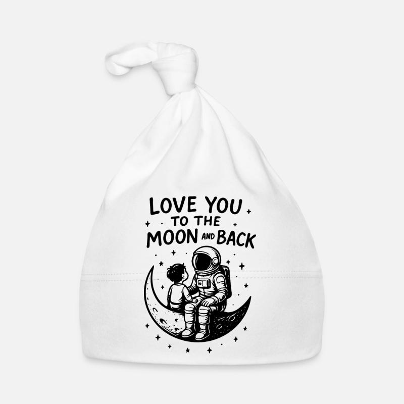 Moon Bond : astronaute et enfant Bonnet bio Bébé