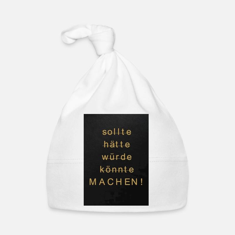 Faire maintenant – de devoir faire - Bonnet bio Bébé - blanc