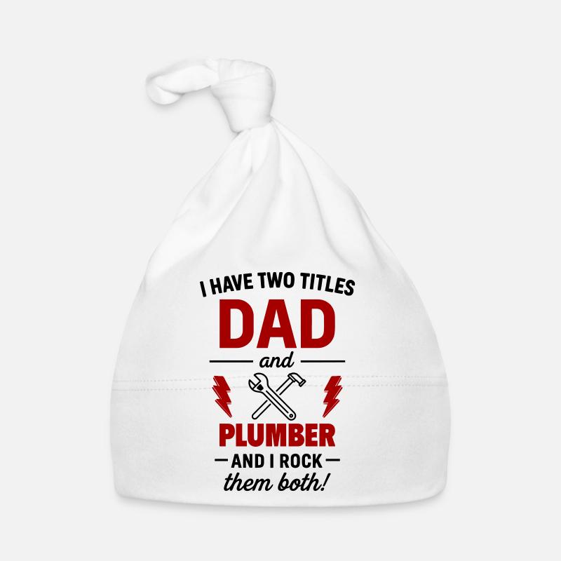 Papa et Plombier – Je décroche les deux morceaux Bonnet bio Bébé