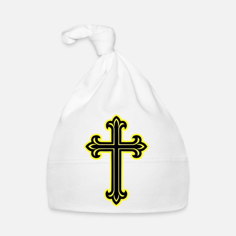 Kreuz Symbol Christlich Baby Bio-Mütze