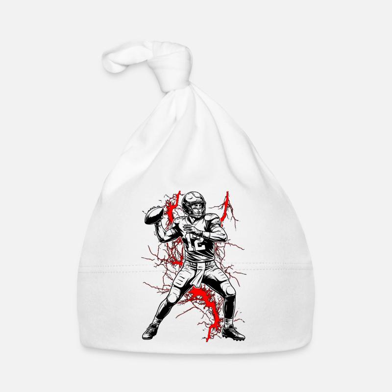 Quarterback dans un orage électrique - Bonnet bio Bébé - blanc