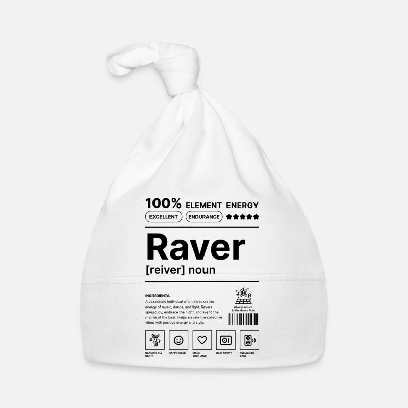Mode de vie raver Bonnet bio Bébé