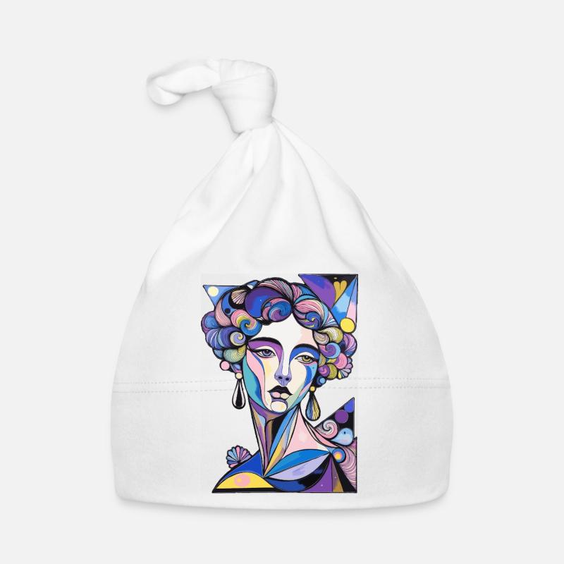 psychedelic surrealism Organic Baby Cap