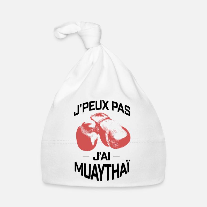 J'PEUX PAS J'AI MUAYTHAI Bonnet bio Bébé