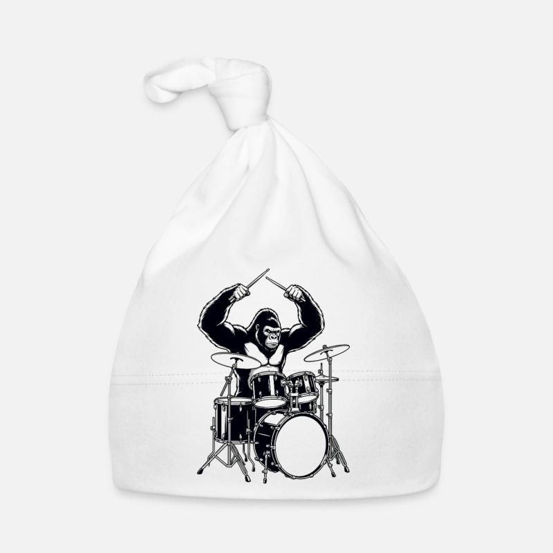Drummer Gorilla - batterie Bonnet bio Bébé