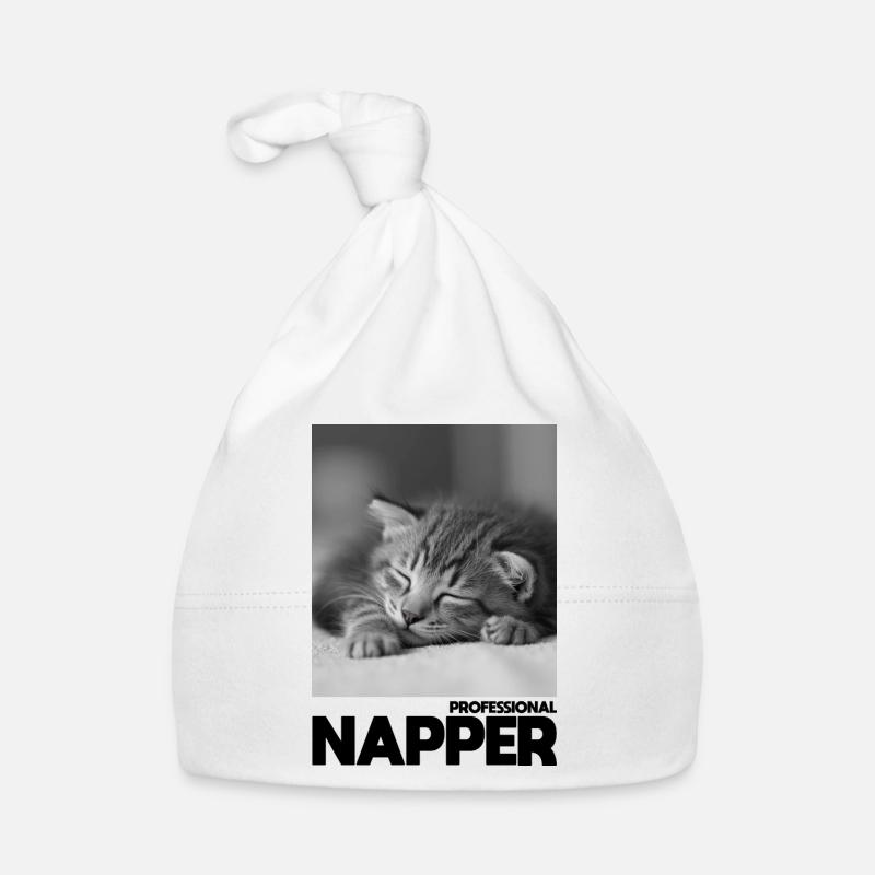 Professional Napper – Schlafende Katze Baby Bio-Mütze