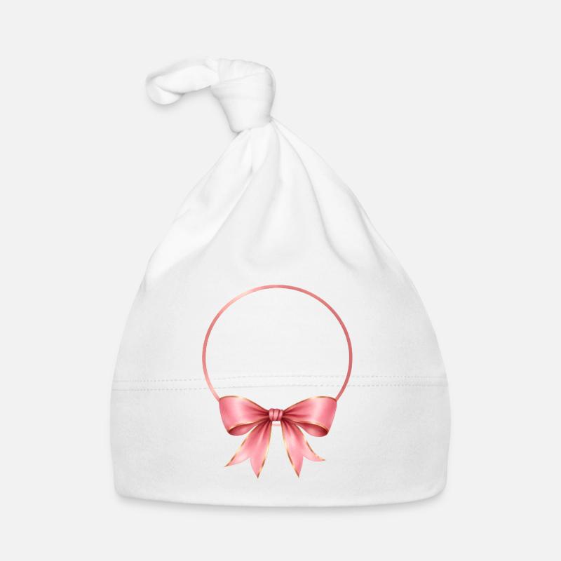 Schleife-Kreis Personalisierbar Baby Bio-Mütze