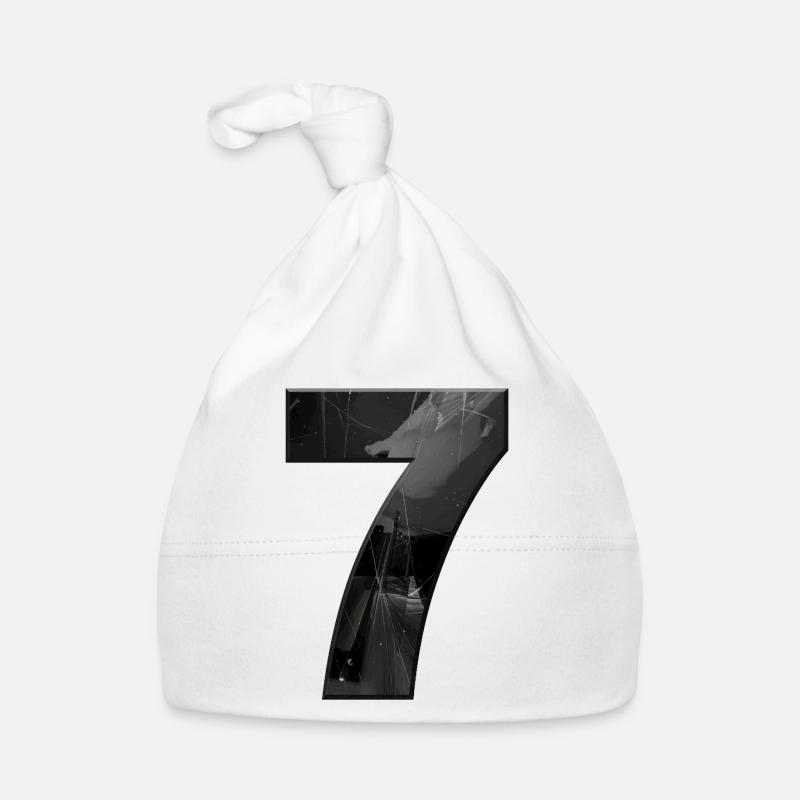 Schwarzgrau Sieben mit Splittern Baby Bio-Mütze