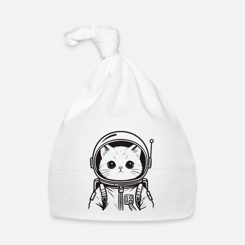 Chat mignon - Astronaute chat en combinaison spatiale Bonnet bio Bébé