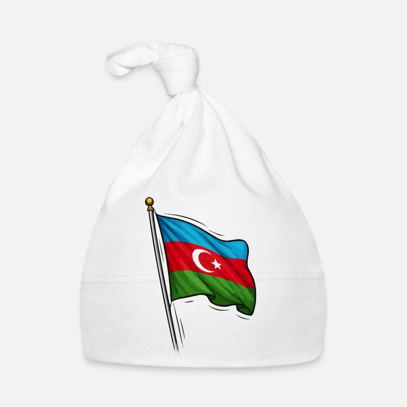 Conception du drapeau de l’Azerbaïdjan Bonnet bio Bébé