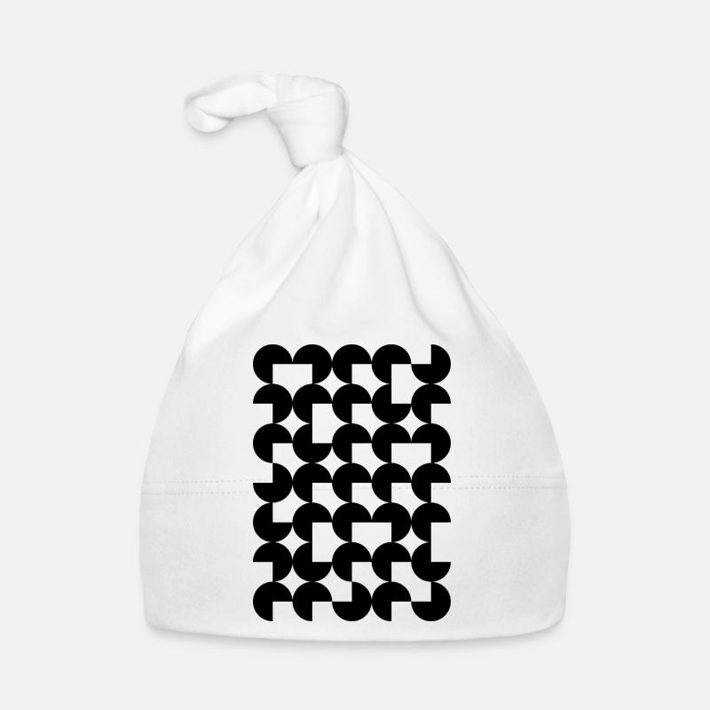 circles geometric pattern Organic Baby Cap