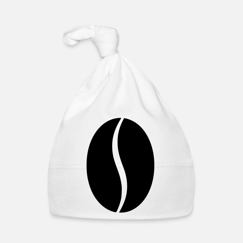 Kaffeebohne Bohne Silhouette Baby Bio-Mütze