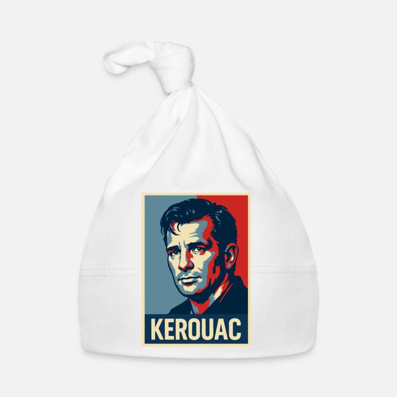 Jack Kerouac Pop-Porträt Baby Bio-Mütze