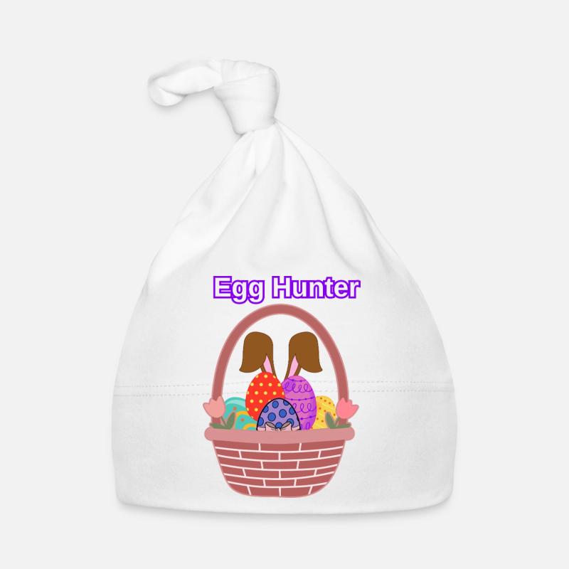 Egg Hunter Shirt – Easter Egg Hunt Tee Organic Baby Cap