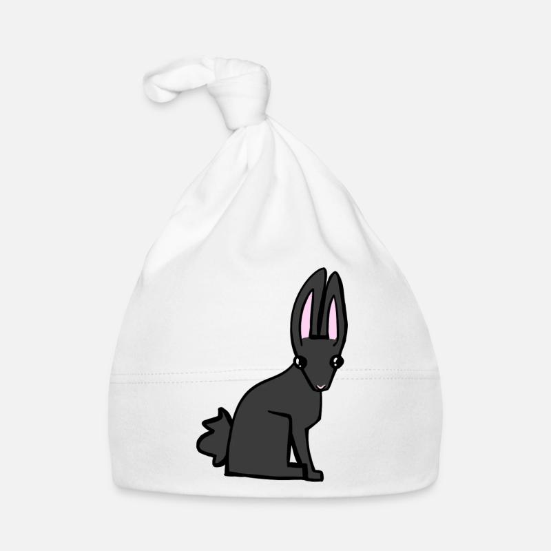 Lapin noir Bonnet bio Bébé
