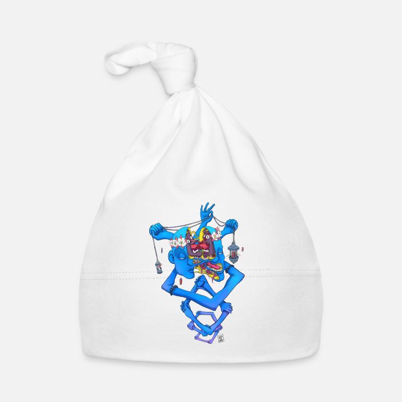 Isolierte Verrücktheit Baby Bio-Mütze