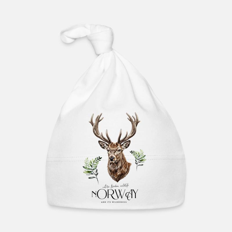 Deer Wilderness Wild Animals Freedom Norway Organic Baby Cap