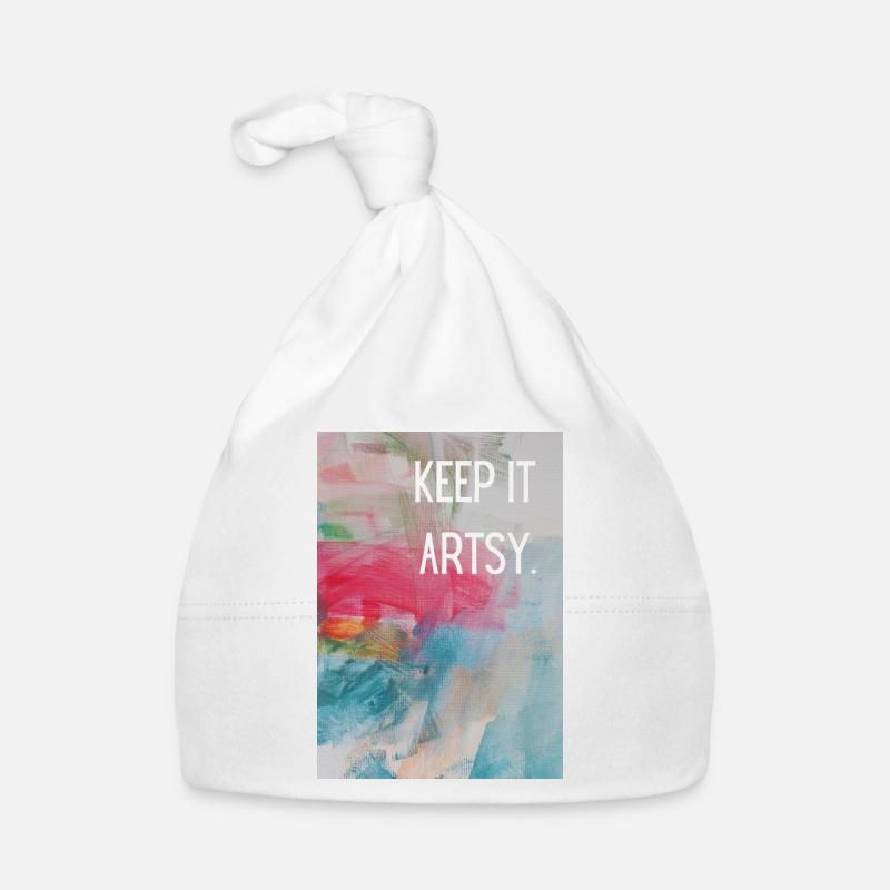 Keep it artsy. Organic Baby Cap