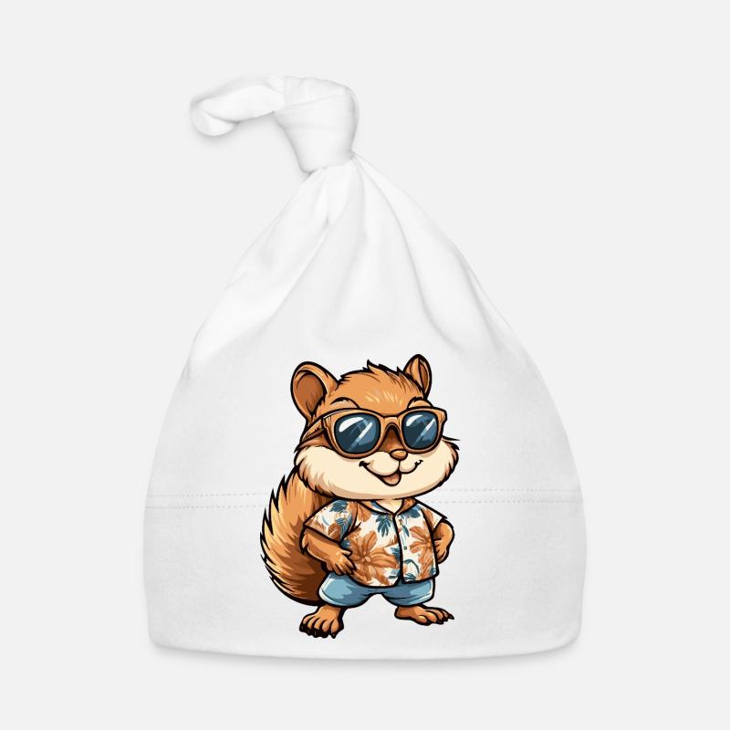 Vacances de bandes dessinées Squirrel Bonnet bio Bébé