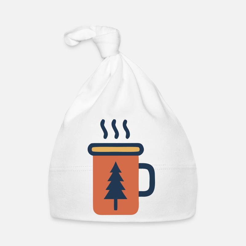 Forêt de sapins en tasse émaillée Bonnet bio Bébé