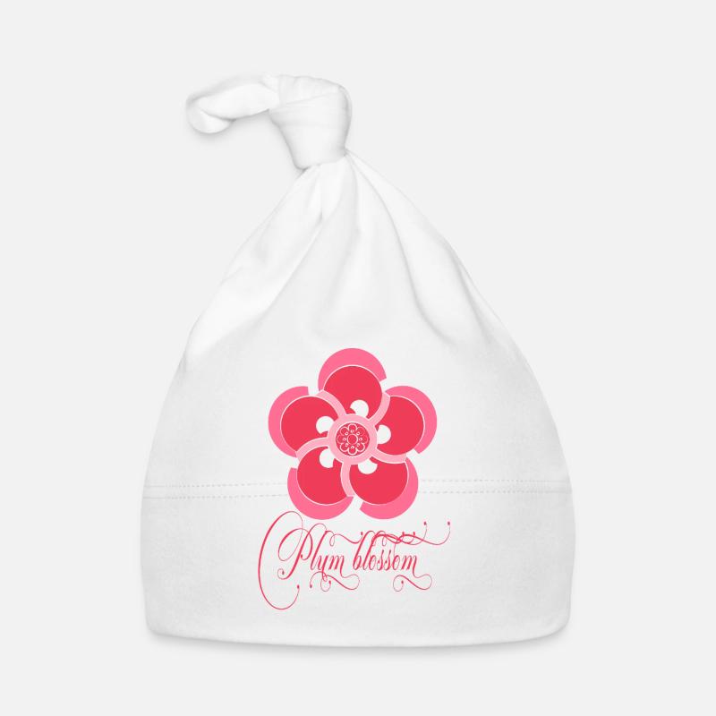 Plum blossom Bonnet bio Bébé