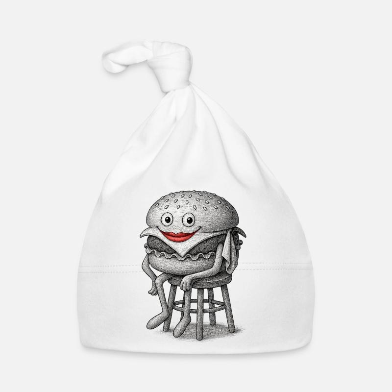 Skurriler Hamburger Baby Bio-Mütze