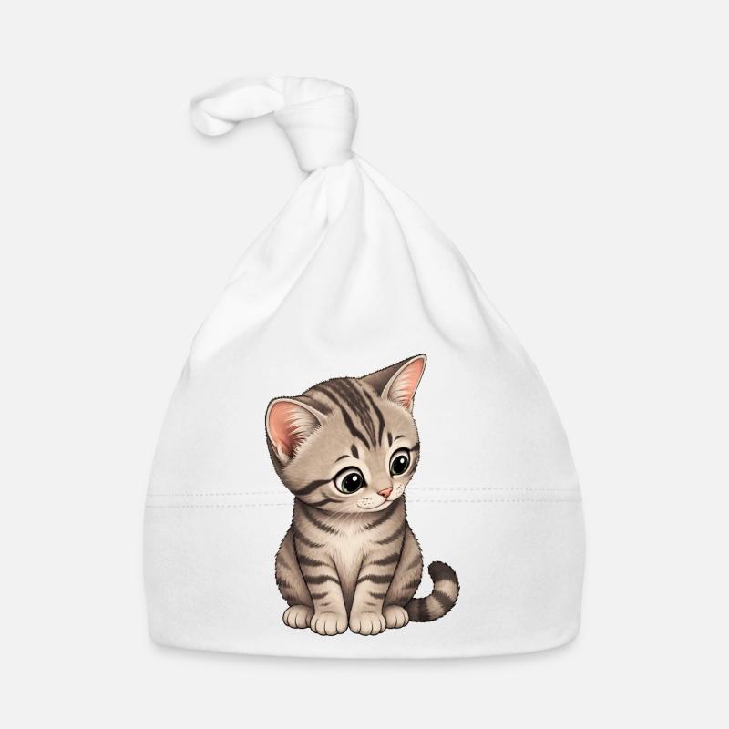 Kitten Organic Baby Cap