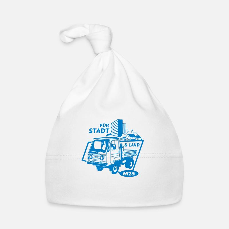 Multicar M25 - Baby Bio-Mütze - Weiß