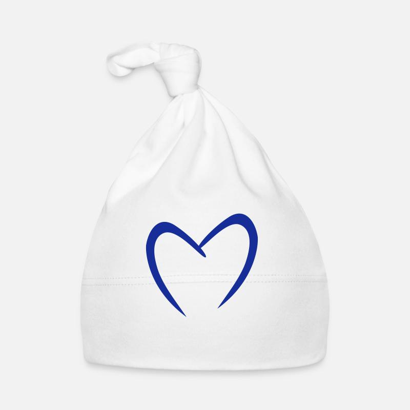 Love Seetal - Herz farbig Baby Bio-Mütze