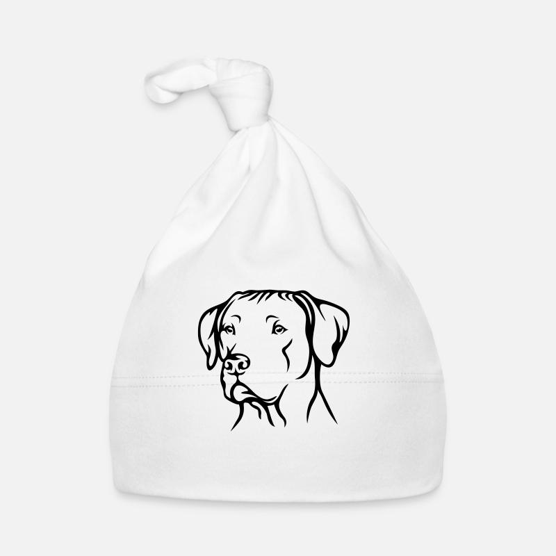 Rhodesian Ridgeback - Baby Bio-Mütze - Weiß