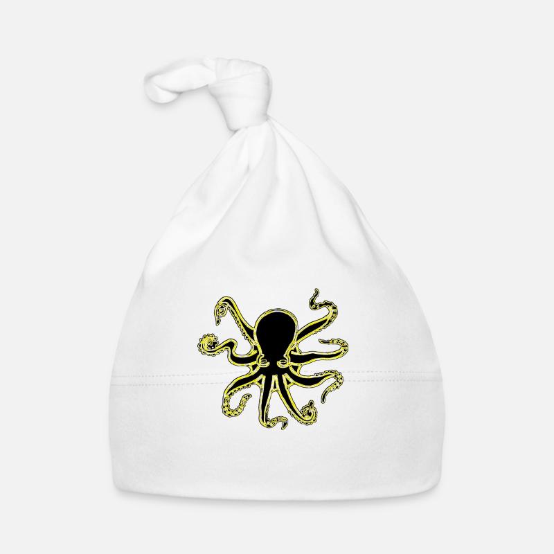 NEON OCTOPUS Bonnet bio Bébé