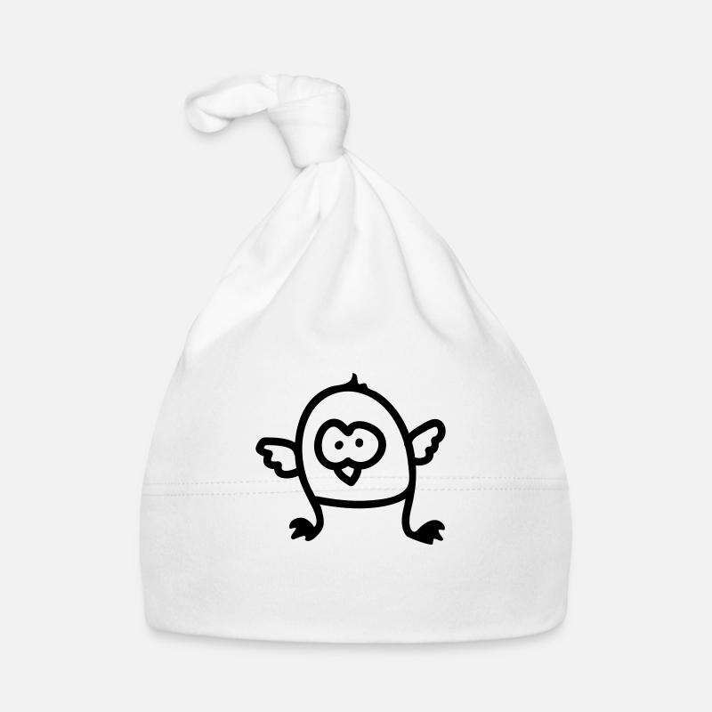 Kleiner Vogel - Line Baby Bio-Mütze